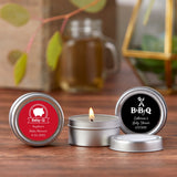 Vanilla Candle Tin Party Favors for Baby Showers