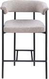 Malin - Linen Counter Stool (Set of 2) - Taupe