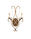 Crystal Lights Gold Wall Sconce