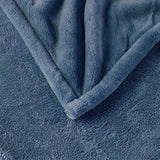 Heated 60x70" Plush Electric Throw Blanket, Blue