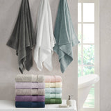 Turkish Cotton 6-Piece Bathroom Towel Set, Grey