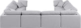 Indulge - Linen 8 Piece Modular Cloud Sectional Sofa