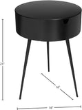 Bali Iron Contemporary Nightstand – Stylish Minimalist Table with Storage Drawer for Any Room
