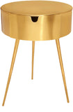 Bali Iron Contemporary Nightstand – Stylish Minimalist Table with Storage Drawer for Any Room