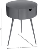 Bali Iron Contemporary Nightstand – Stylish Minimalist Table with Storage Drawer for Any Room
