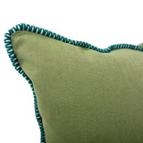 20 x 20 Outdoor Pillow with Dec Cord- Seascape Moss- Poly Insert
