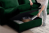 PERTH 157" 4-Seater Sofa with 2 Ottomans 12