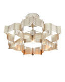 Grand Lotus Small Silver Chandelier