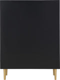 Zayne Contemporary Engineered Wood Chest with Gold Accents for Modern Home Décor and Style