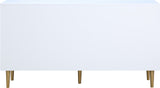 Zayne Engineered Wood Contemporary Dresser with Elegant Gold Accents for Modern Home Décor