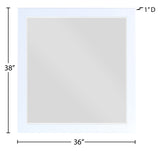 Zayne Glass Contemporary Mirror - Elevate Your Space with a Stylish, Modern Design for Any Room