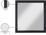 Marisol Black Mirror - Contemporary Elegance with Rich Black Finish for Modern Bedroom Décor