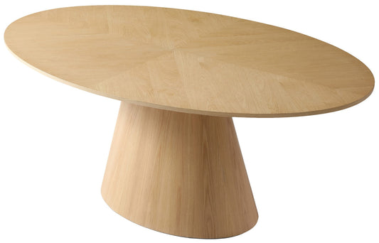 Gavin Oval Dining Table with Mid Century Design - Perfect for Stylish Entertaining in Any Space