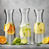 Kook Glass Carafe Pitchers with Lids for Drinks