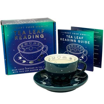 Tea Leaf Reading Fortune Telling Cup & Saucer