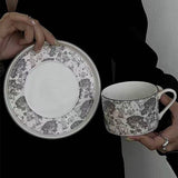 Forest Theme Ceramic Coffee Cup & Saucer Set