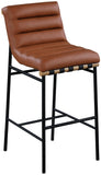 Burke Bar Stool - Stylish Contemporary Counter Stool with Soft Upholstery and Sturdy Metal Frame