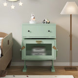 Modern Nightstand with Led Light Strips