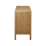 Geometric 2-Door Storage Cabinet with Adjustable Shelves