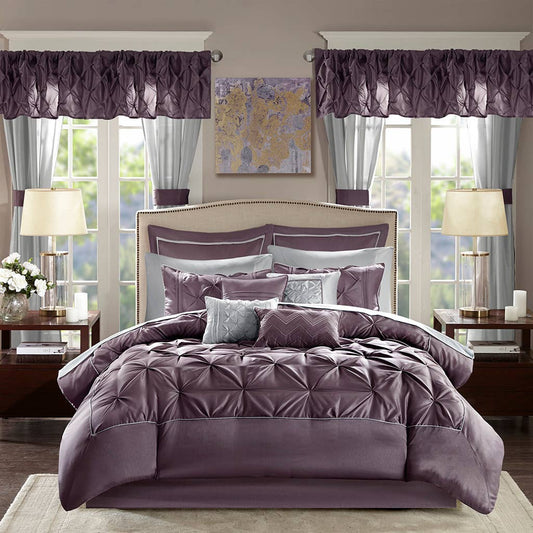 24-Piece Room-in-A-Bag Transitional Complete Set, Purple