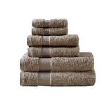 Egyptian Cotton 6-Piece Bathroom Towel Set, Taupe