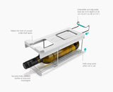 FridgeStore™ Under-Shelf Bottle Holder & Can Dispenser