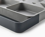 DrawerStore™ Grey Expanding Cutlery, Utensil & Gadgets Organiser