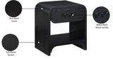 Hayes Night Stand - Sleek Ash Wood Veneer Table with Matte Handle for Contemporary Home Elegance