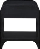 Hayes Night Stand - Sleek Ash Wood Veneer Table with Matte Handle for Contemporary Home Elegance