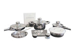 BergHOFF TFK 15Pc Gourmet 18/10 Stainless Steel Cookware Set