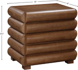 Maverick Side Table - Exquisite Ash Veneer Night Stand with Timeless Elegance for Any Room Decor