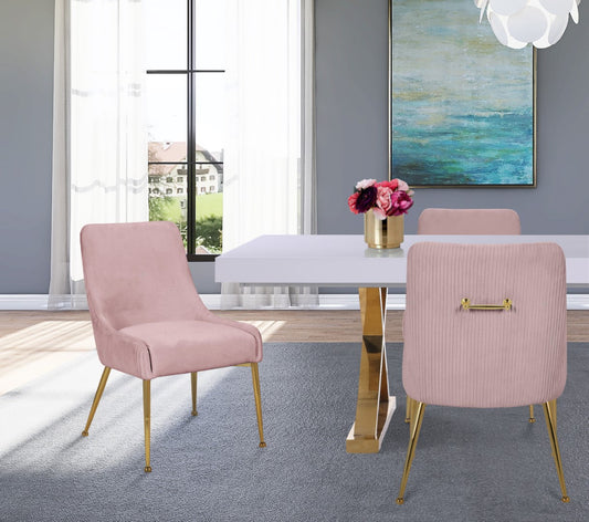 Ace Velvet Dining Chair Set (Set of 2)