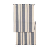 French Home 18”X 57” Blue and Cream Striped Table Runner