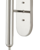 Barbican Double-Light Nickel Wall Sconce
