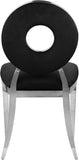 Carousel Velvet Dining Chair Set - Modern Gold Stainless Steel Frame with Plush Comfort Design