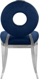 Carousel Velvet Dining Chair Set - Modern Gold Stainless Steel Frame with Plush Comfort Design