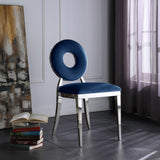 Carousel Velvet Dining Chair Set - Modern Gold Stainless Steel Frame with Plush Comfort Design