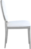 Carousel Contemporary Dining Chairs - Set of 2, Plush Comfort with Modern Gold Stainless Steel Frame