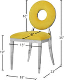 Carousel Velvet Dining Chair Set - Modern Gold Stainless Steel Frame with Plush Comfort Design