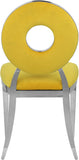 Carousel Velvet Dining Chair Set - Modern Gold Stainless Steel Frame with Plush Comfort Design
