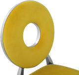Carousel Velvet Dining Chair Set - Modern Gold Stainless Steel Frame with Plush Comfort Design