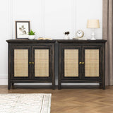 Storage Cabinet Set of 2, Sideboard Cabinet with Doors