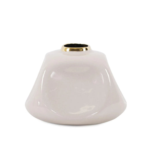 Christana Concaved Ceramic Vase- Medium