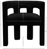 Athena Contemporary Accent Chair - Elegant Minimalist Design for Dining and Relaxation Comfort