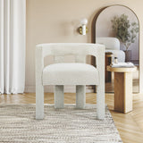 Athena Contemporary Accent Chair - Elegant Minimalist Design for Dining and Relaxation Comfort