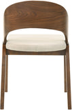 Woodson Mid Century Modern Dining Chair Set of 2 - Elegant Walnut Frame, Comfortable Foam Seat