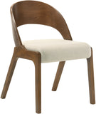 Woodson Mid Century Modern Dining Chair Set of 2 - Elegant Walnut Frame, Comfortable Foam Seat