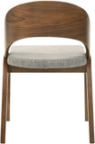 Woodson Mid Century Modern Dining Chair Set of 2 - Elegant Walnut Frame, Comfortable Foam Seat