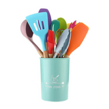 12pcs Colourful Silicone Kitchen Utensils Set