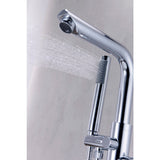 Sens 2-Handle Freestanding Claw Foot Tub Faucet with Hand Shower in Polished Chrome